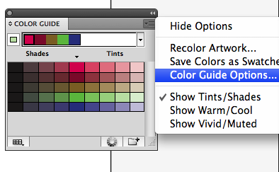 Color Palettes Color Guide Options