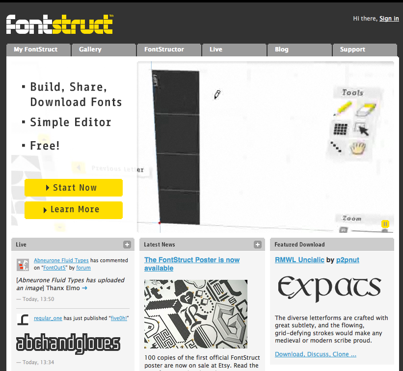 Fontstruct Tools For Designers