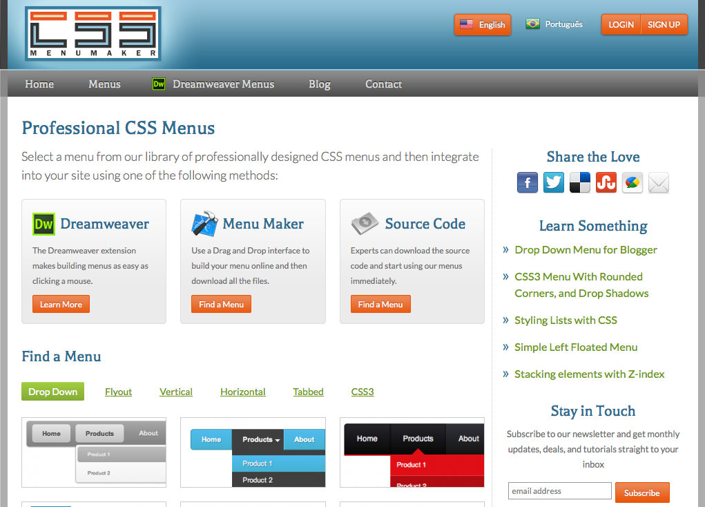 CSS Menu Maker