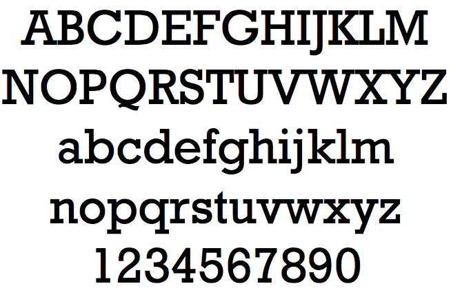 Rockwell - Slab Serif Fonts