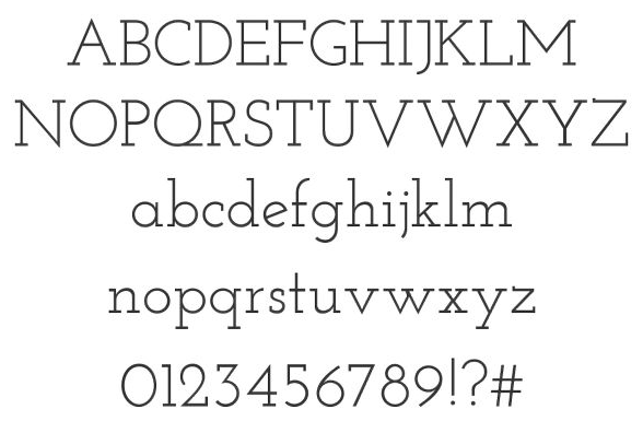 Josefin Slab - slab serif fonts