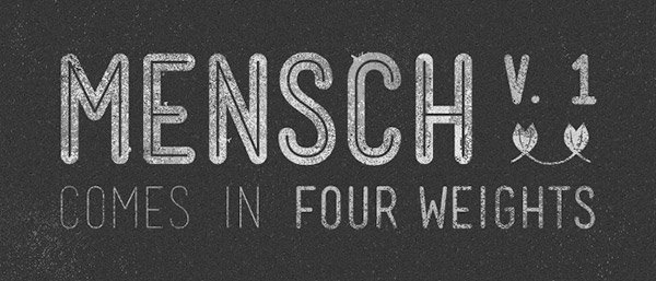 mensch the best fonts of 2012.
