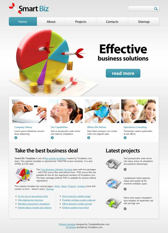 Smart Biz Free Website Template