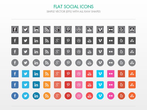 Free Vector Social Media Icons