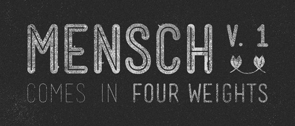 mensch-thin-fonts