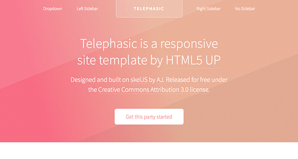 Telephasic Free Html5 Template 1