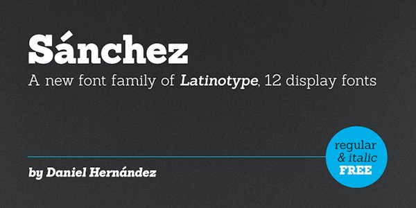 Sanchez Fantastic Free Fonts