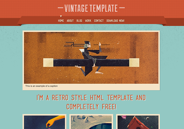 Free Vintage Responsive Html5 Template | Creative Beacon