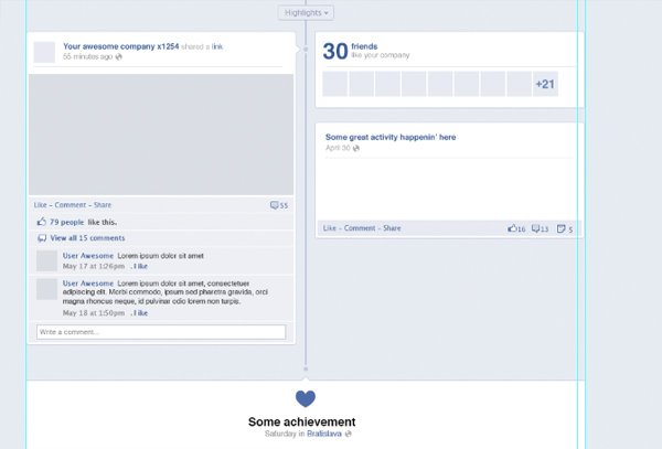 facebook layout template