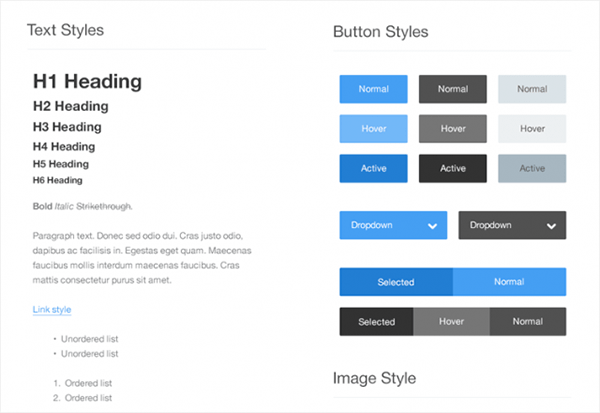 Free Style Guide Psd | Creative Beacon