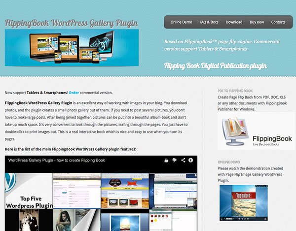 flipping book gallery plugins