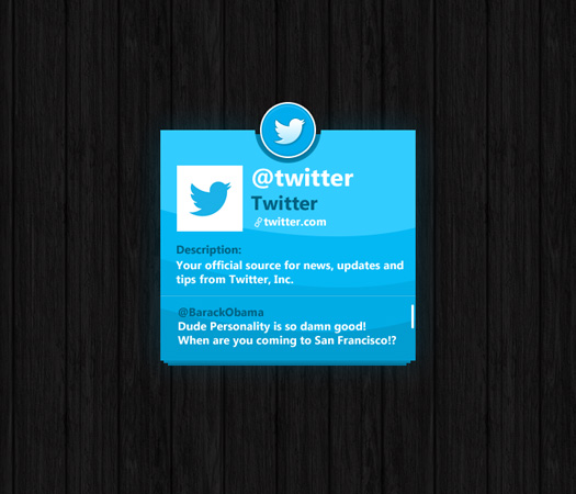 twitter widget