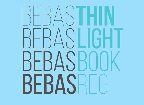 Bebas Neue best new free fonts