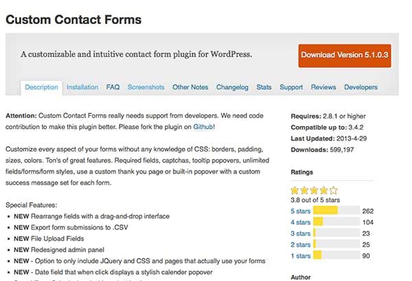 Custom Contact Forms WordPress Form Plugins