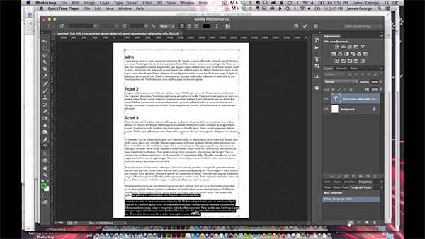 Paragraph Styles in Photoshop CC
