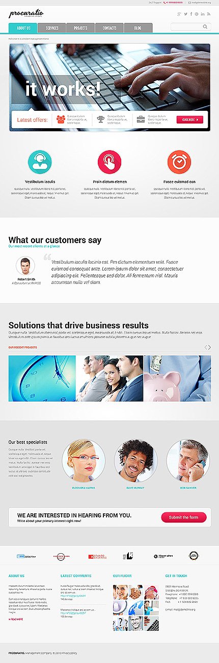 Management Agency Joomla Flat Predesigned Themes