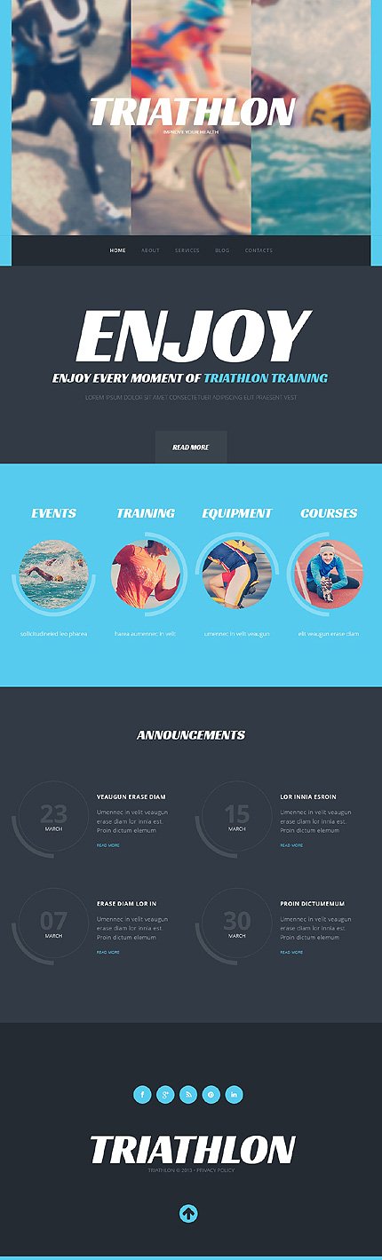 Cycling Responsive Flat Predesigned Themes