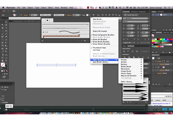 Add Arrows To Line Segments In Adobe Illustrator Creative Beacon