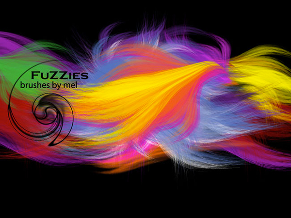 free Photoshop brush sets: Fuzzies-brushes