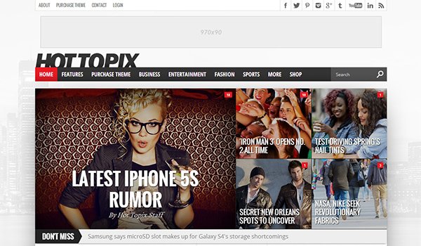 Popular WordPress Blog Themes: Hot Topix