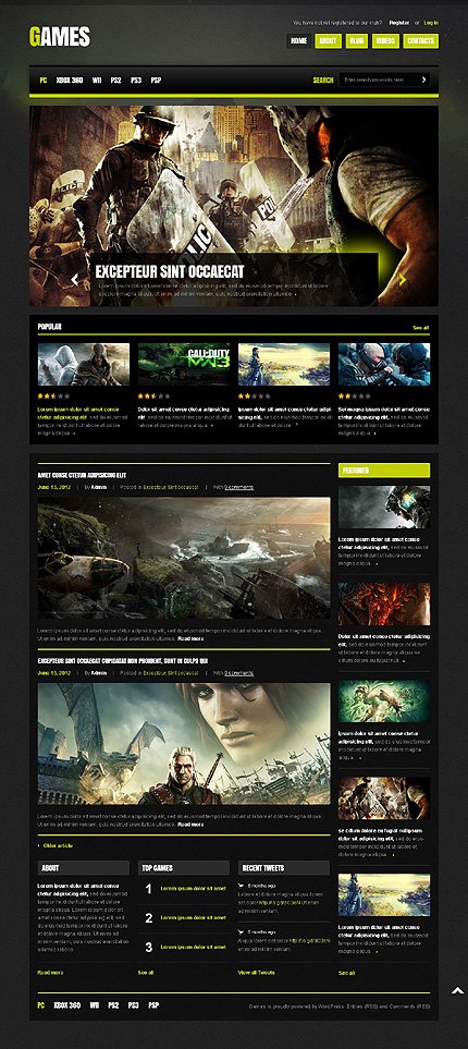 Games WordPress Theme