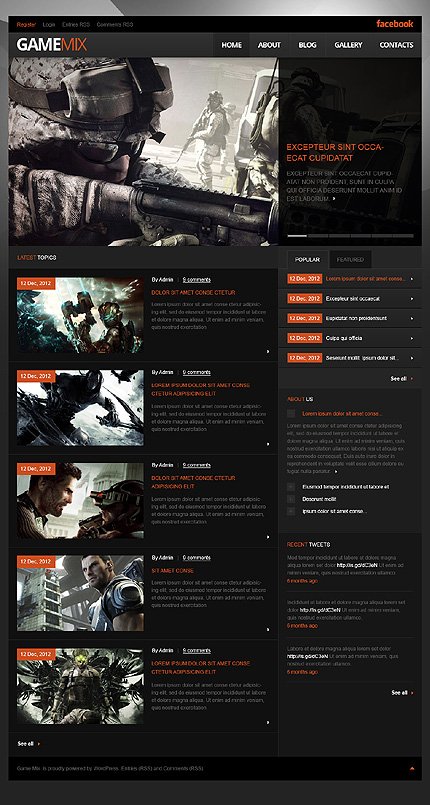 Game Portal WordPress Theme