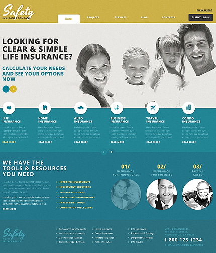 Cherry Insurance WordPress Theme