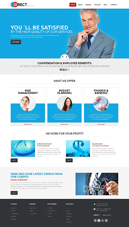 Management Company Responsive WordPress Theme