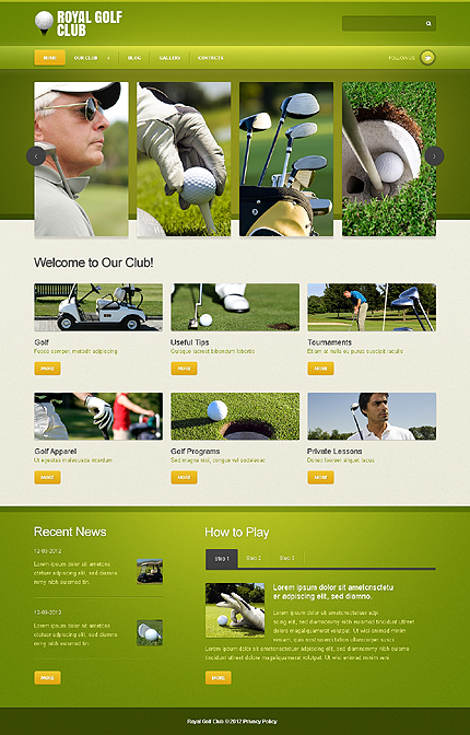 Golf Joomla Templates