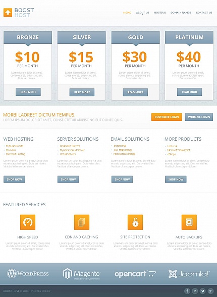 Web Hosting Templates: Moto CMS HTML Template