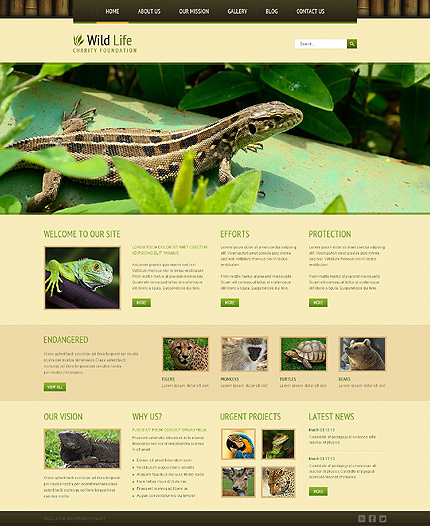 Wild Life Responsive Joomla Template