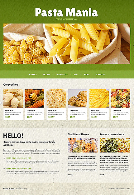 Food Store Responsive Joomla Templates