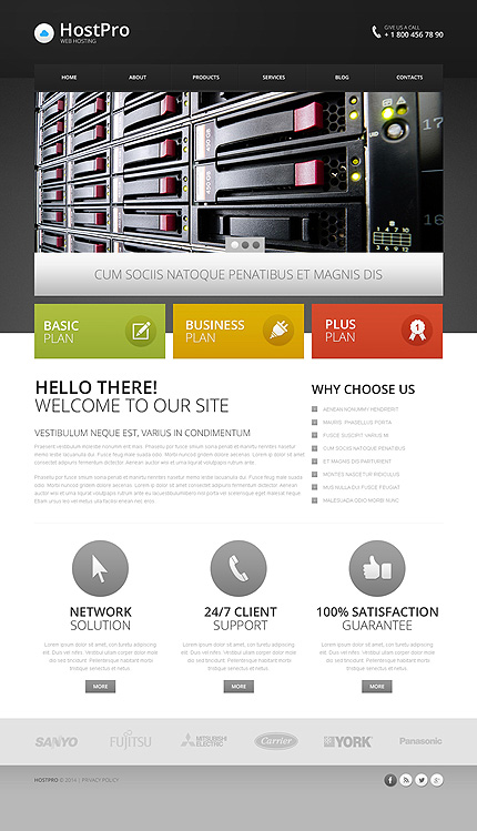 Web Hosting Templates: Responsive Drupal Template