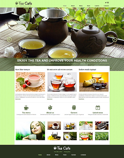 Tea Shop Responsive Joomla Template