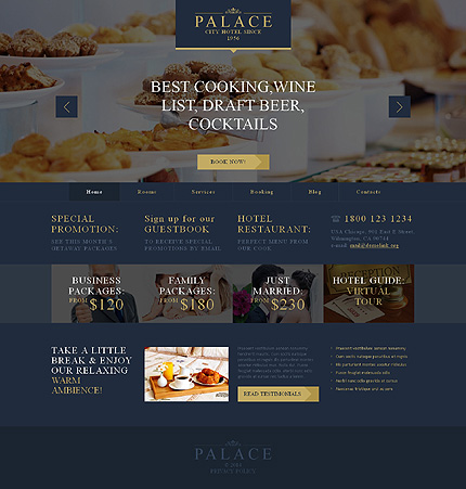 Hotels Responsive WordPress Theme