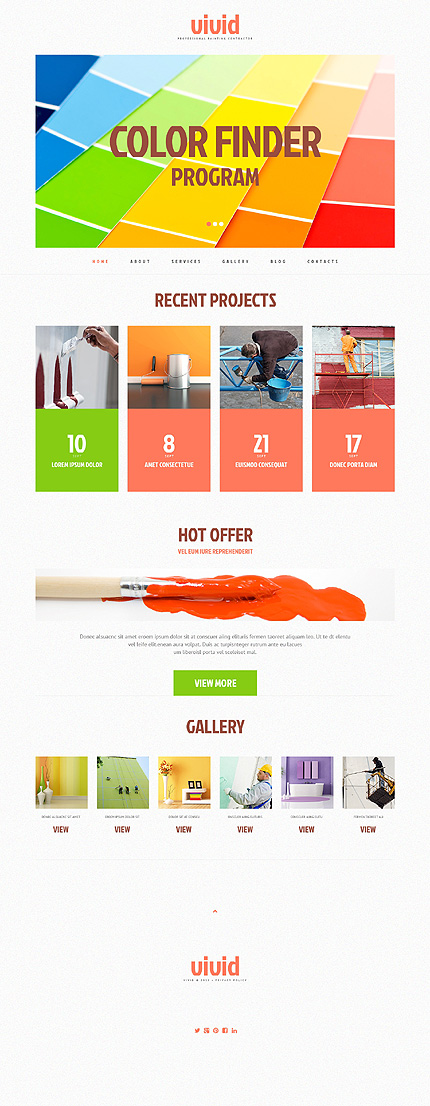 Painting Company Responsive WordPress Theme