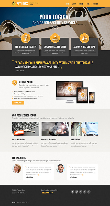 Locksmith Responsive WordPress Theme