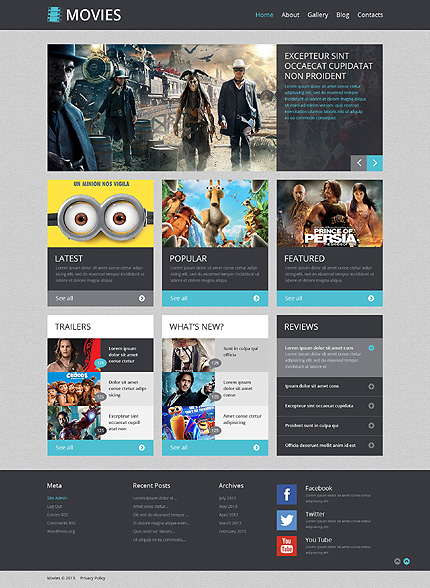 Movie Responsive WordPress Theme