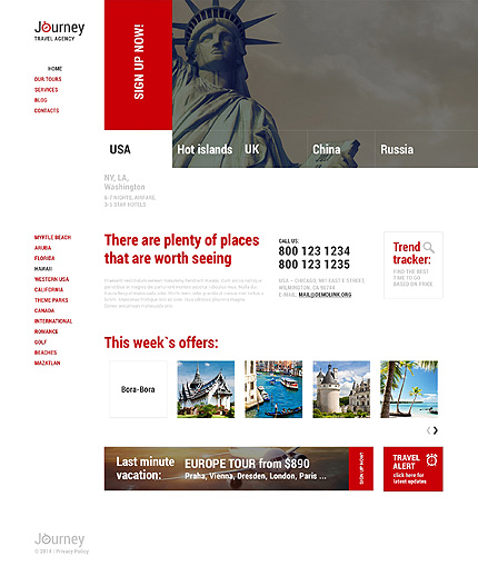 Travel Agency: bootstrap wordpress themes