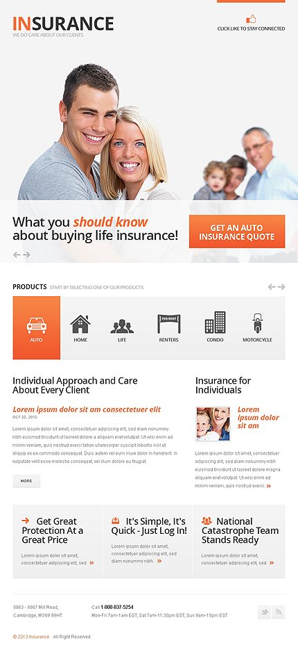 Insurance Facebook Template