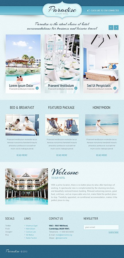 Hotels Facebook Template