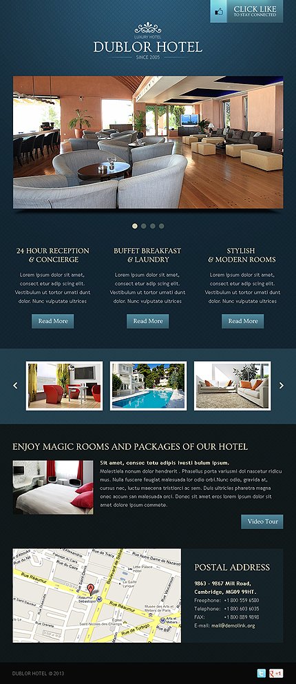 Hotels Facebook Template