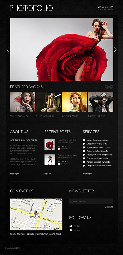 Photographer Portfolio Facebook Template