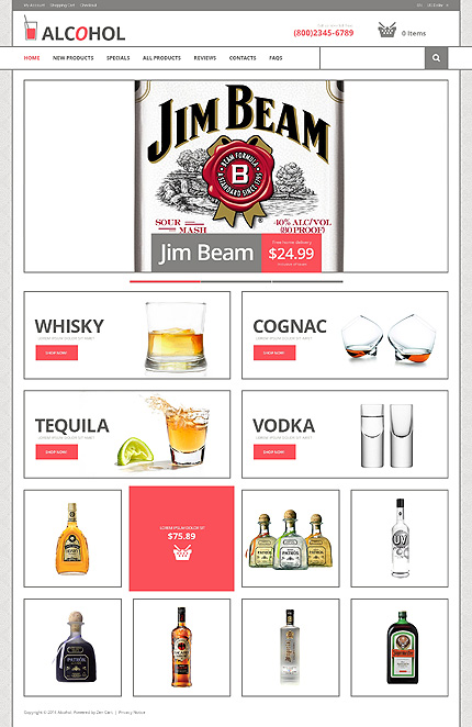 Food & Drink ZenCart Template