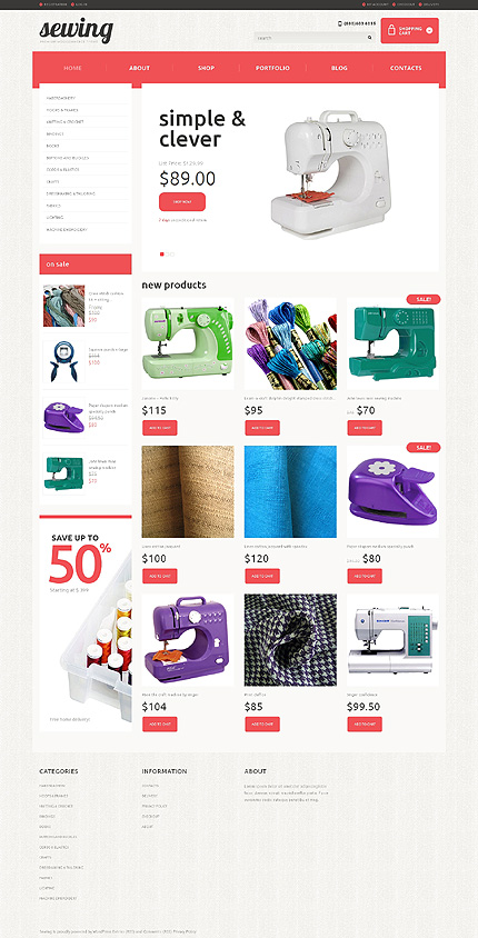 Flat Premium Templates: Crafts Responsive WooCommerce Theme