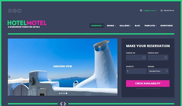 Wordpress Ecommerce Themes: HotelMotel