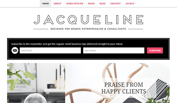 Wordpress Ecommerce Themes: Jacqueline