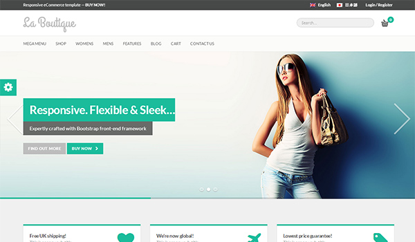 Wordpress Ecommerce Themes: La Boutique