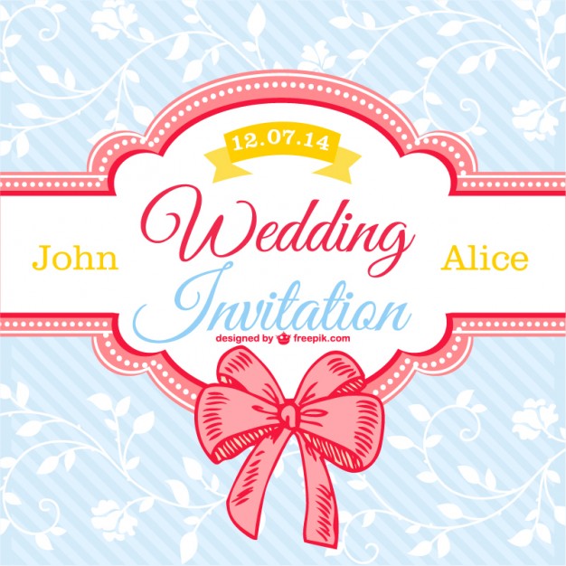 7 Free Vector Wedding Designs | Creative Beacon