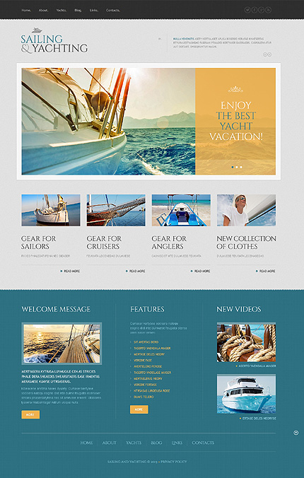 Yachting Responsive WordPress Theme